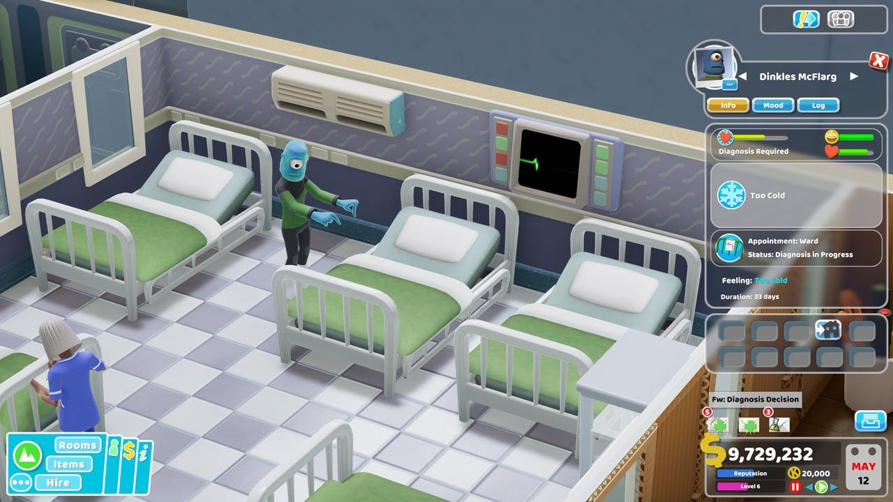 The Illnesses in Two Point Hospital Close Encounters
