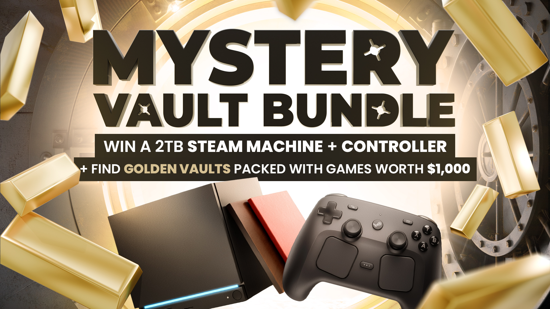 Win a Steam Machine with NEW Mystery Vault Bundle