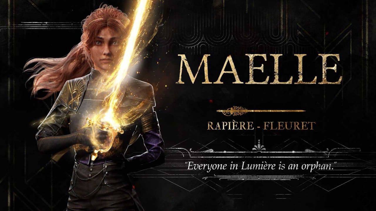 Maelle's portrait in the Clair Obscur: Expedition 33 character trailer.