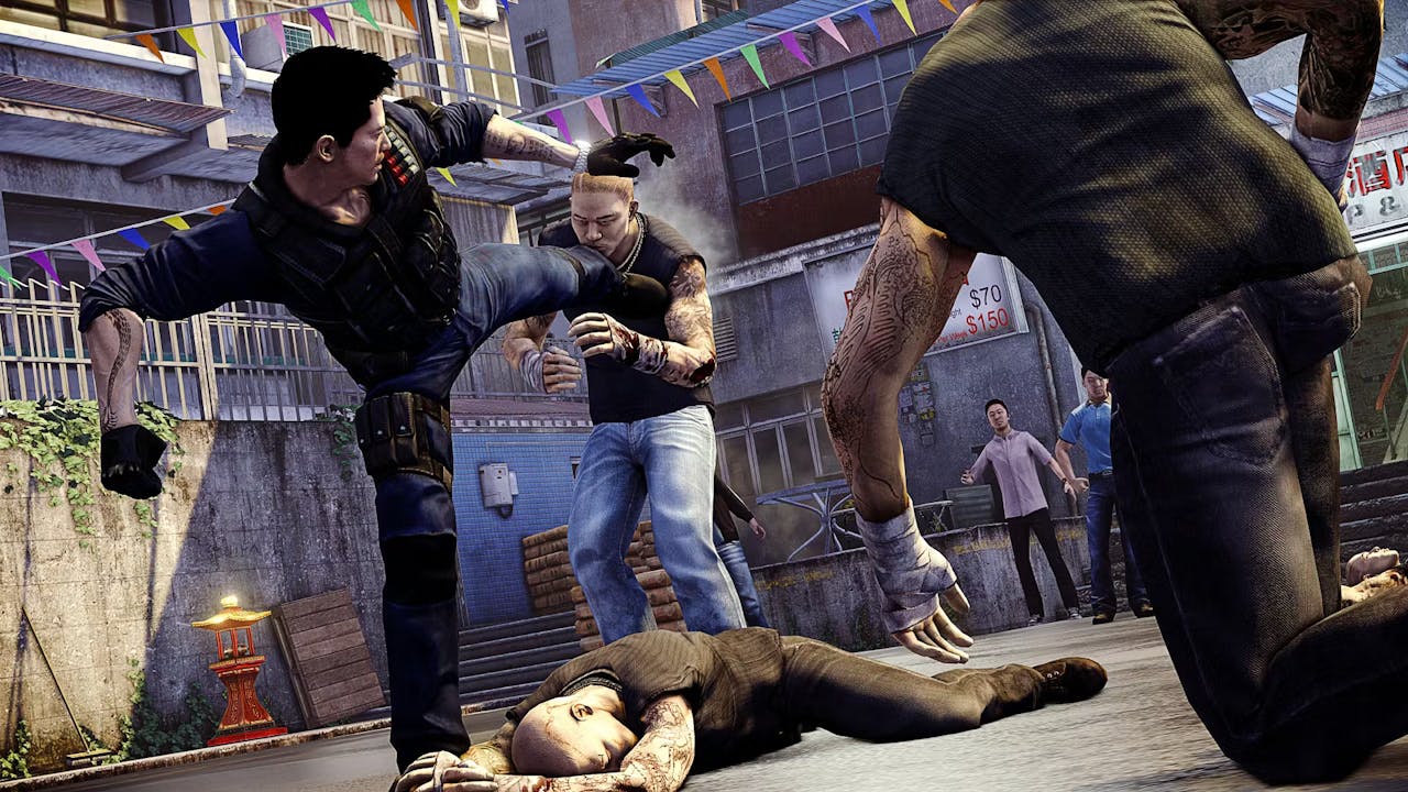 A brawl in Sleeping Dogs