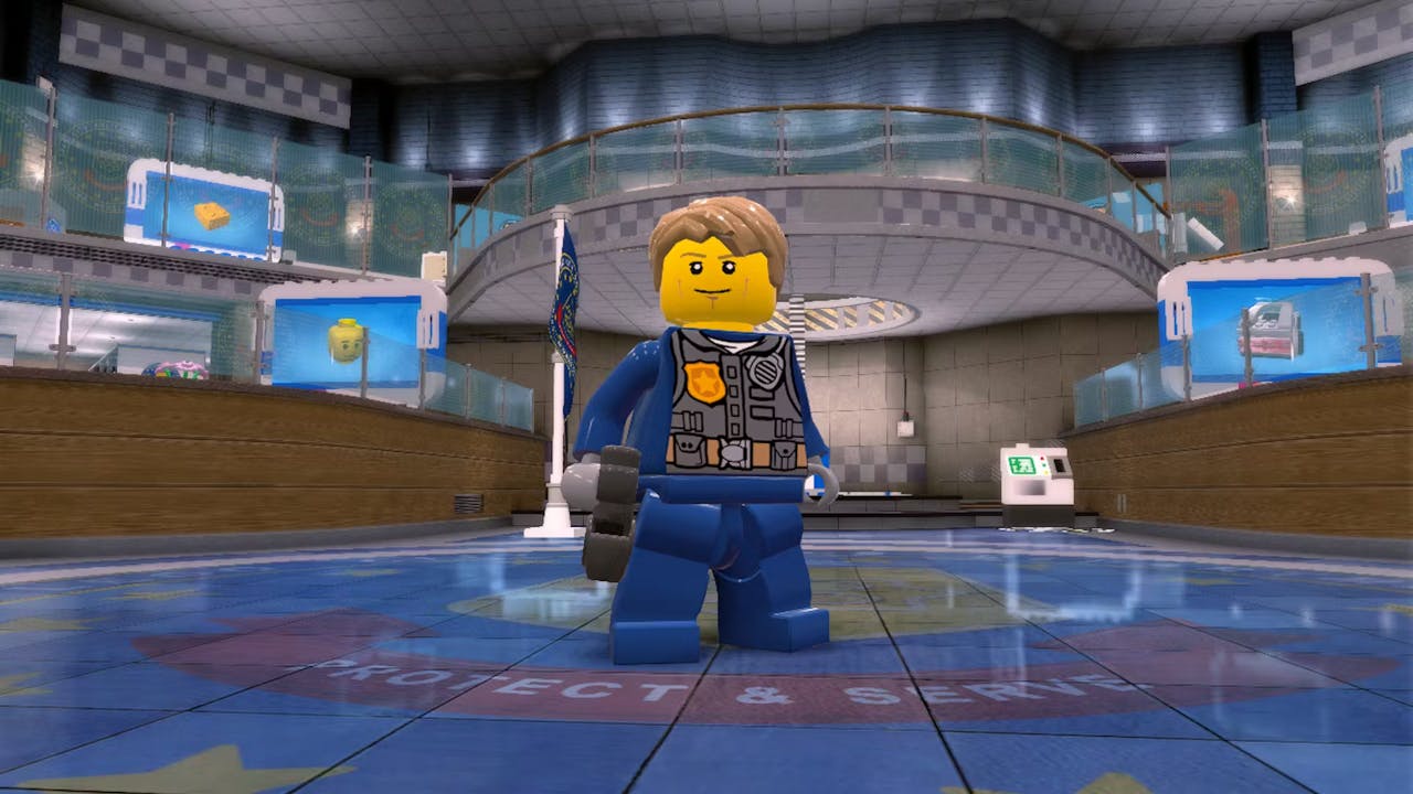 Protagonist Chase McCain poses in Lego City Undercover.