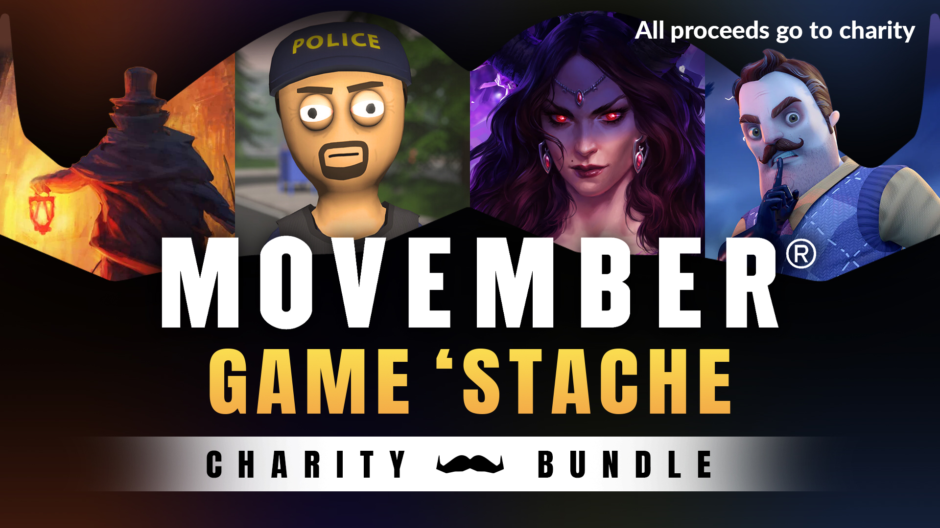 Movember Game 'Stache Charity Bundle - Breaking the Silence on Men's Health
