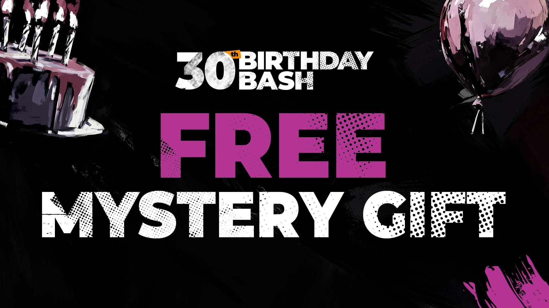 Fanatical 30th Birthday Mystery Gift On Orders over $15