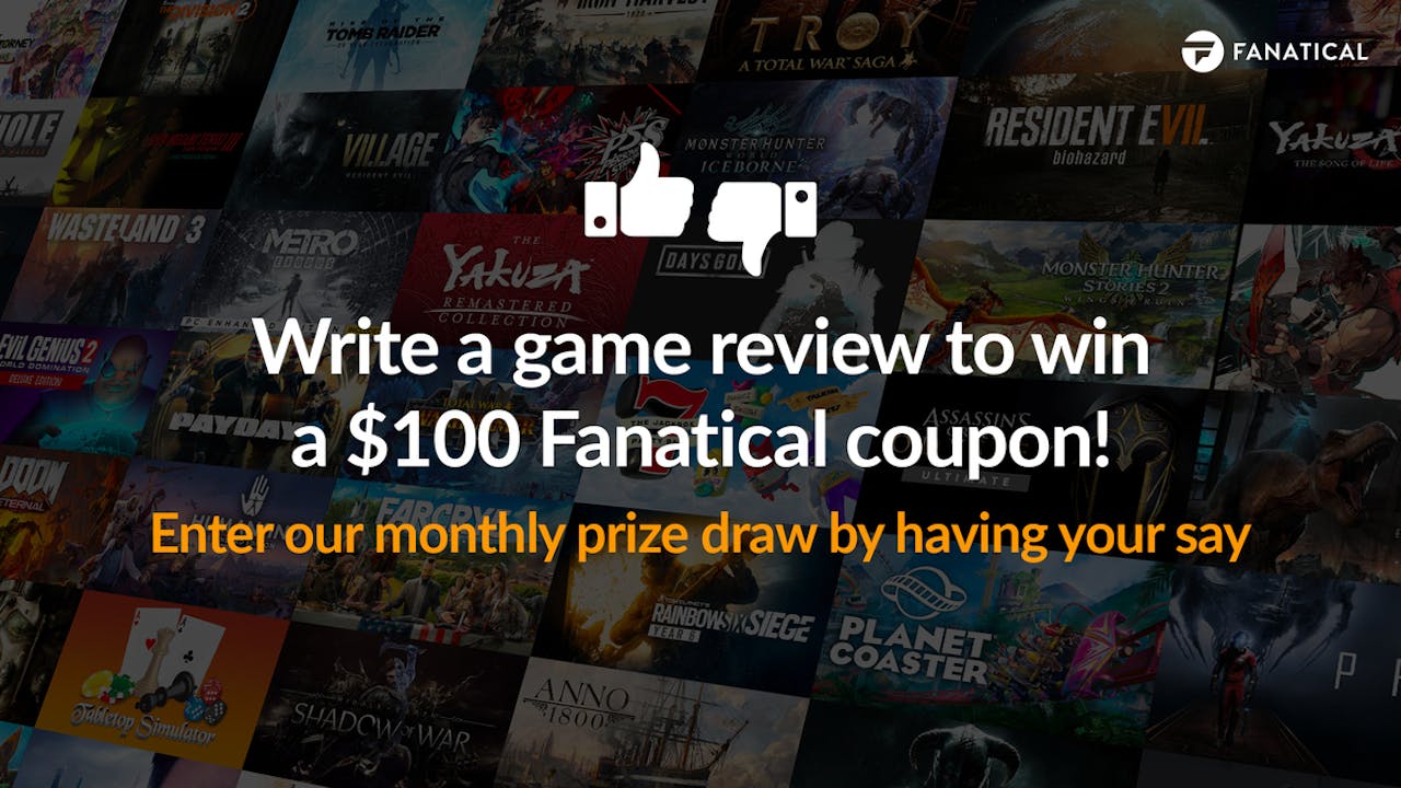 Write a game review for chance to win a $100 Fanatical coupon